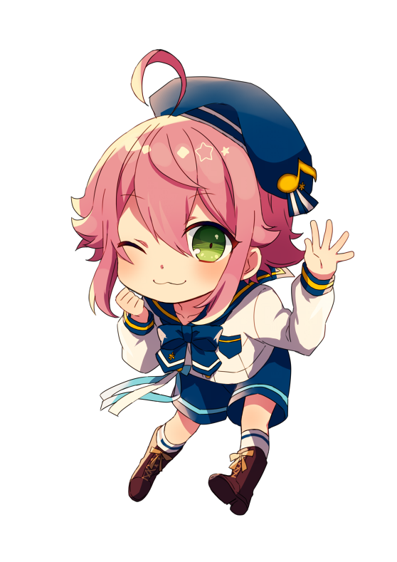 1boy, ;3, boots, chibi, cross-laced_footwear, ensemble_stars!, green_eyes, himemiya_touri