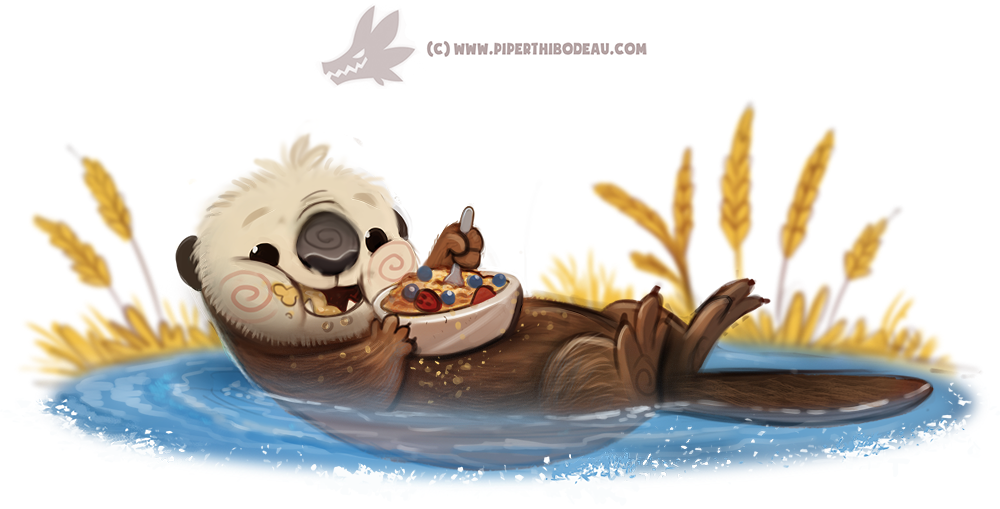 :d, afloat, animal, black_eyes, blurry, blush, bowl, brown_fur