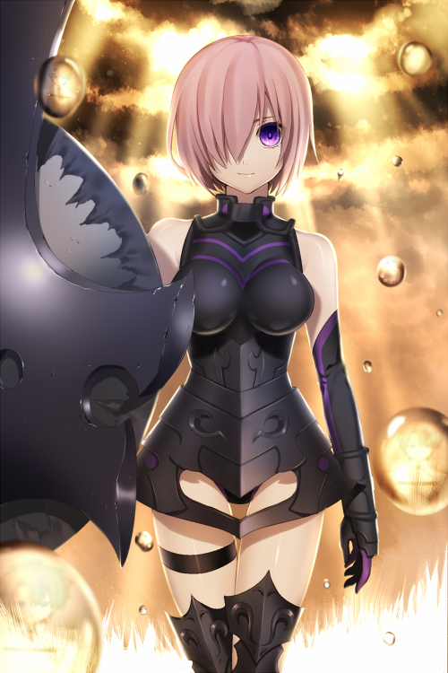 1girl, armor, armored_dress, black_dress, black_legwear, breasts, dress, droplets