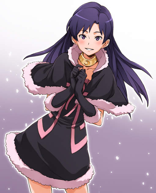 babynine, gloves, idolmaster, kisaragi_chihaya, minato_fumi, snow, solo