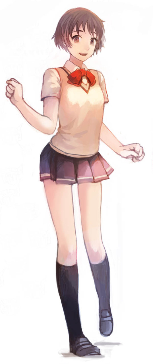 kaminagi_ryoko, kaminagi_ryouko, legs, school_uniform, vest, zegapain