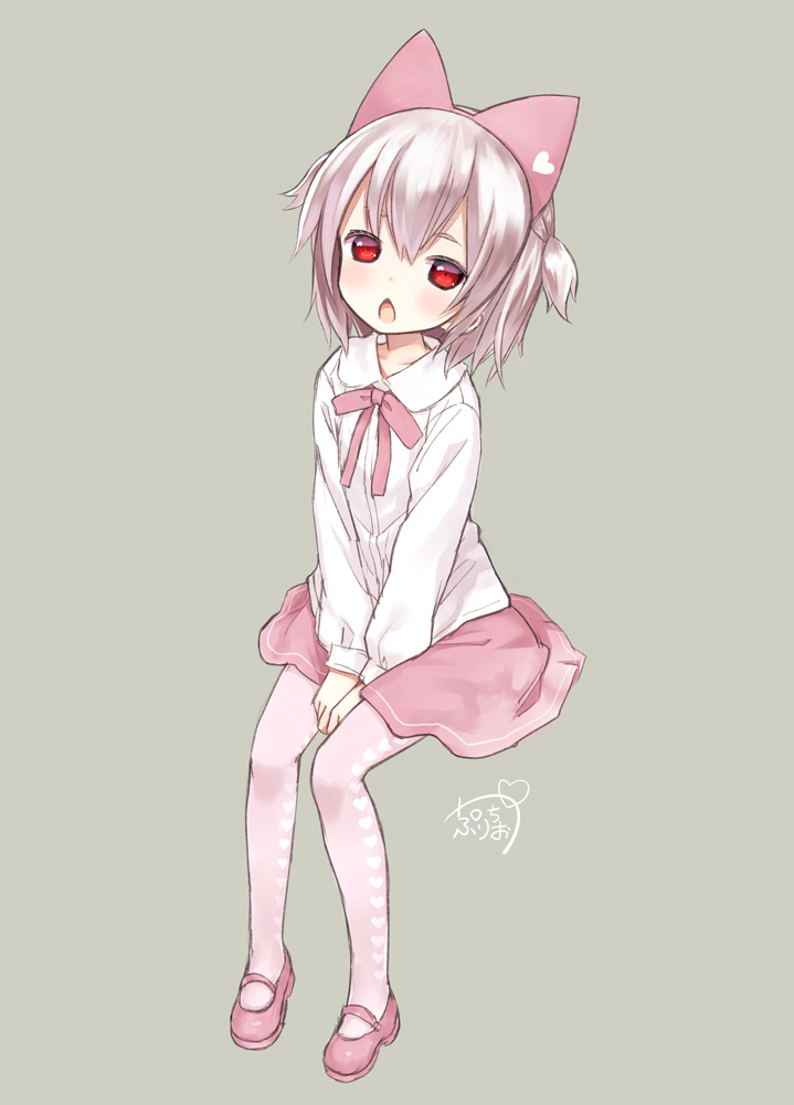 1girl, animal_ears, between_legs, blush, cat_ears, cat_tail, commentary_request, full_body