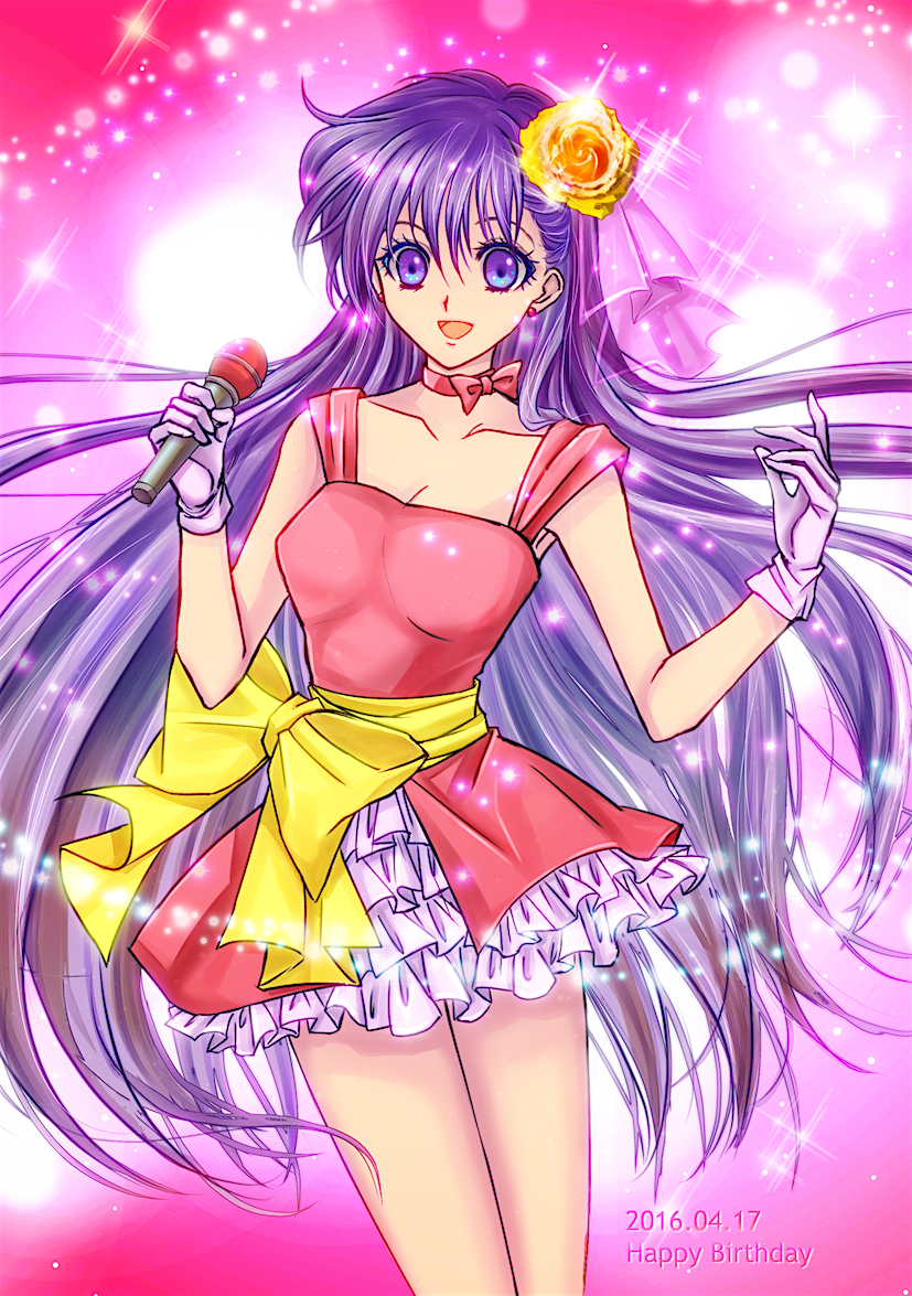 1girl, 2016, bishoujo_senshi_sailor_moon, breasts, choker, cleavage, dated, dress