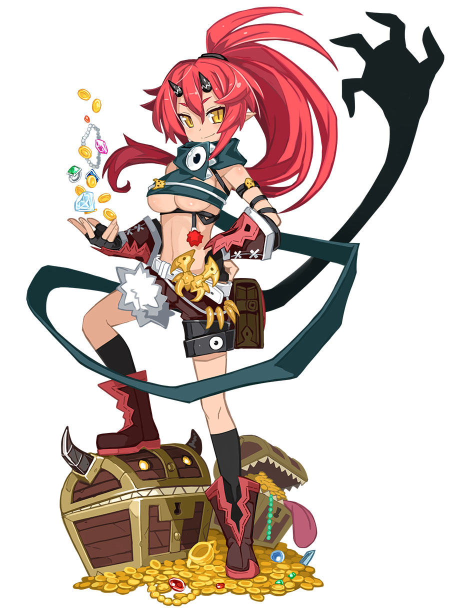 1girl, belt, black_legwear, breasts, diamond, fingerless_gloves, full_body, gem