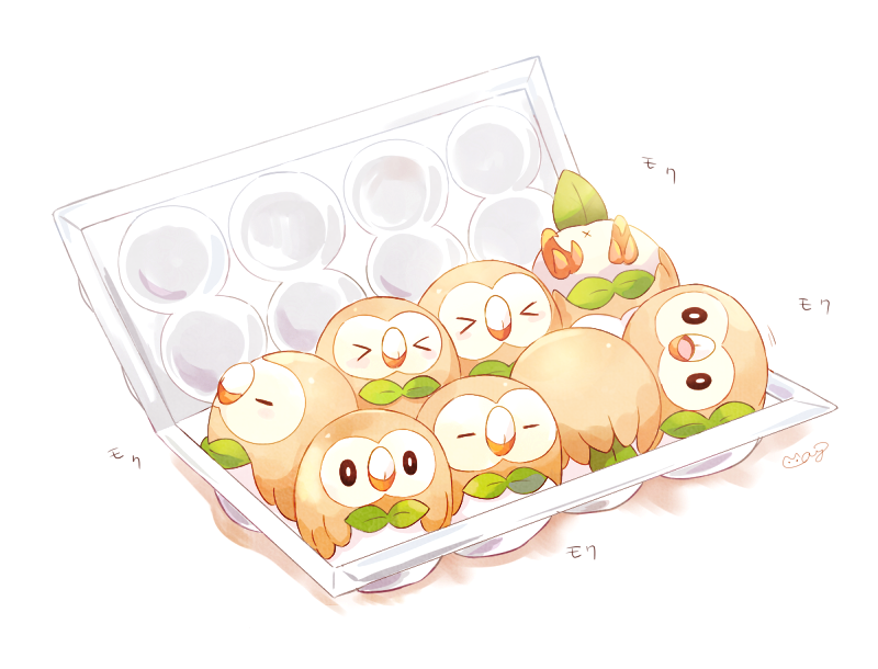 >_<, =_=, anus, artist_name, back, closed_eyes, egg_carton, in_container