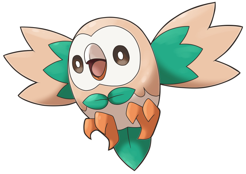 flying, gen_7, owl, pokemon, pokemon_sm, pokemon_sun_and_moon, rowlet
