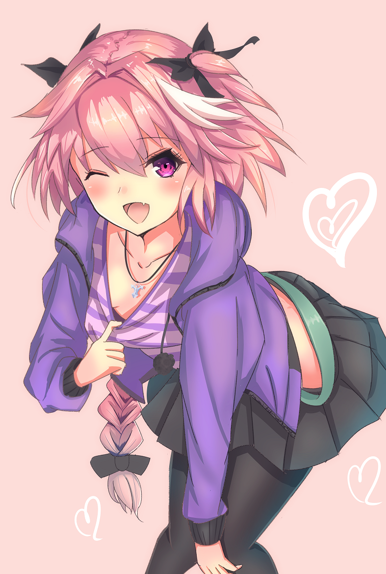 1boy, ;d, blush, braid, cardigan, collarbone, eyebrows, eyebrows_visible_through_hair