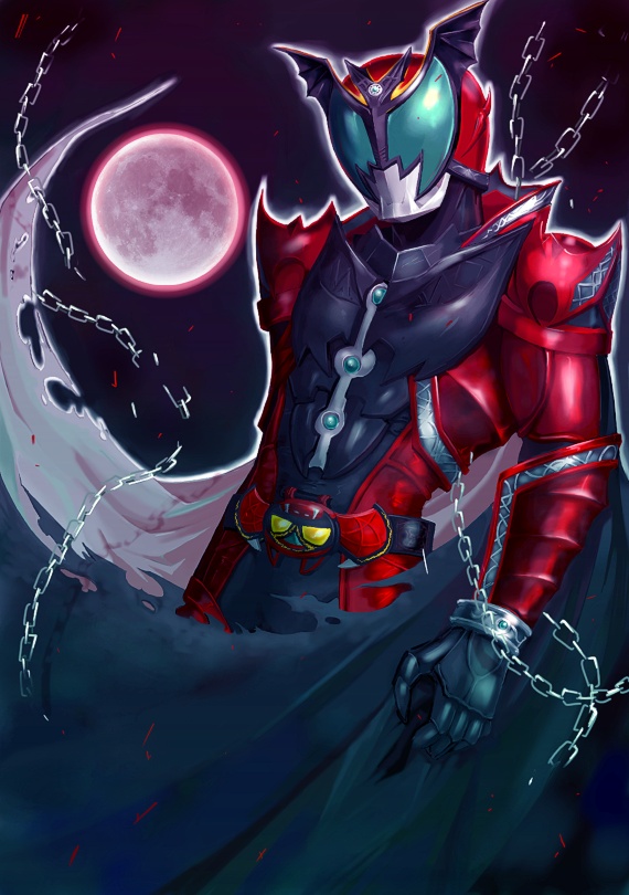 cape, chain, chains, kamen_rider, kamen_rider_dark_kiva, kamen_rider_kiva_(series), kivat-bat_ii, moi, moon