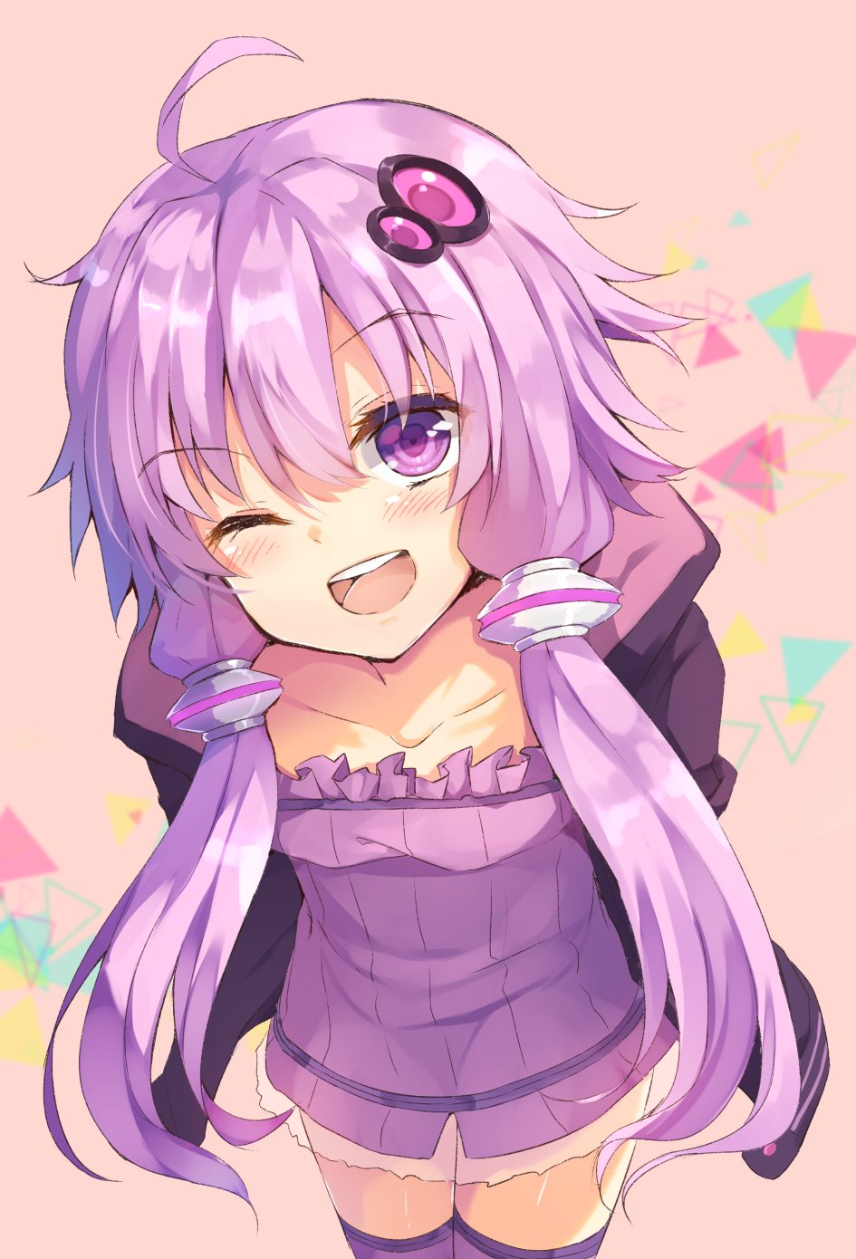 1girl, ahoge, blush, collarbone, dress, eyebrows, eyebrows_visible_through_hair, from_above