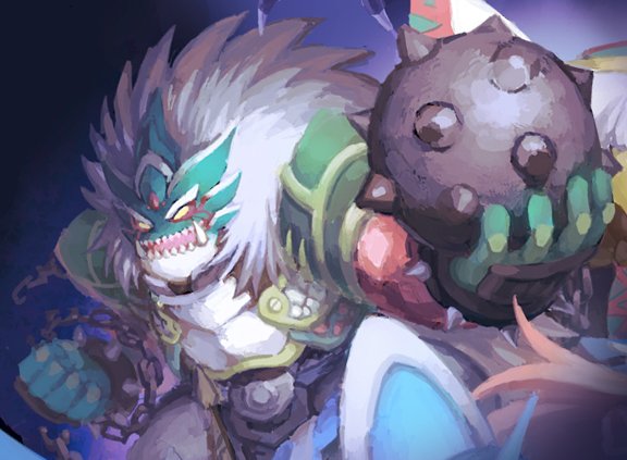1boy, armor, belselk_(wild_arms), claws, monster, solo, weapon, wild_arms, wild_arms_1