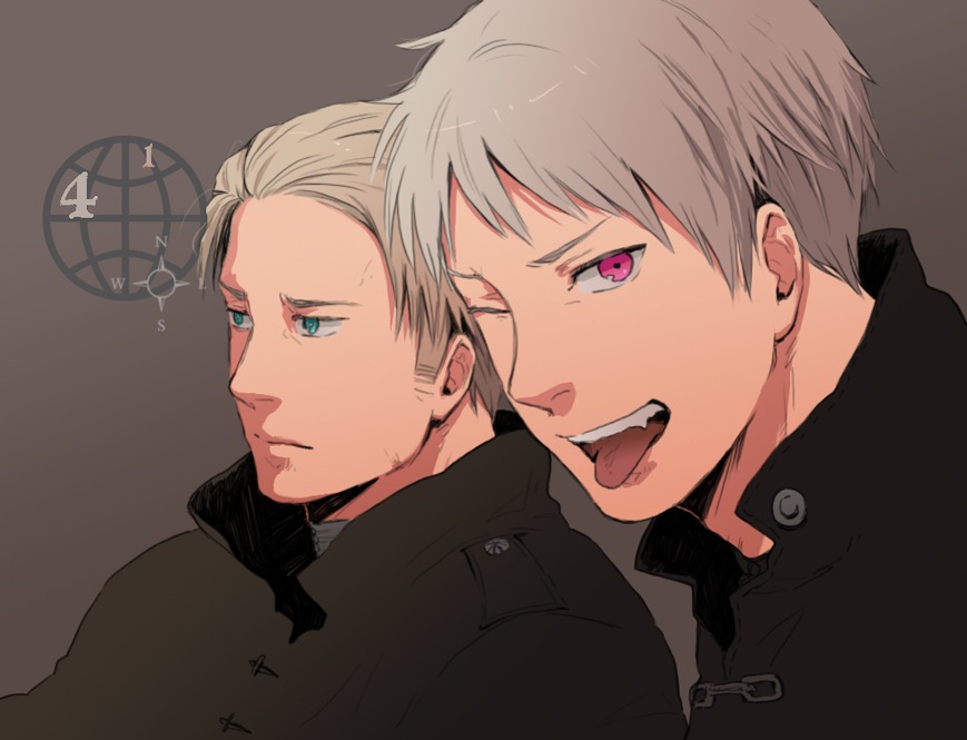 blonde_hair, coat, fang, germany_(hetalia), green_eyes, ishizaki_miwako, male, military