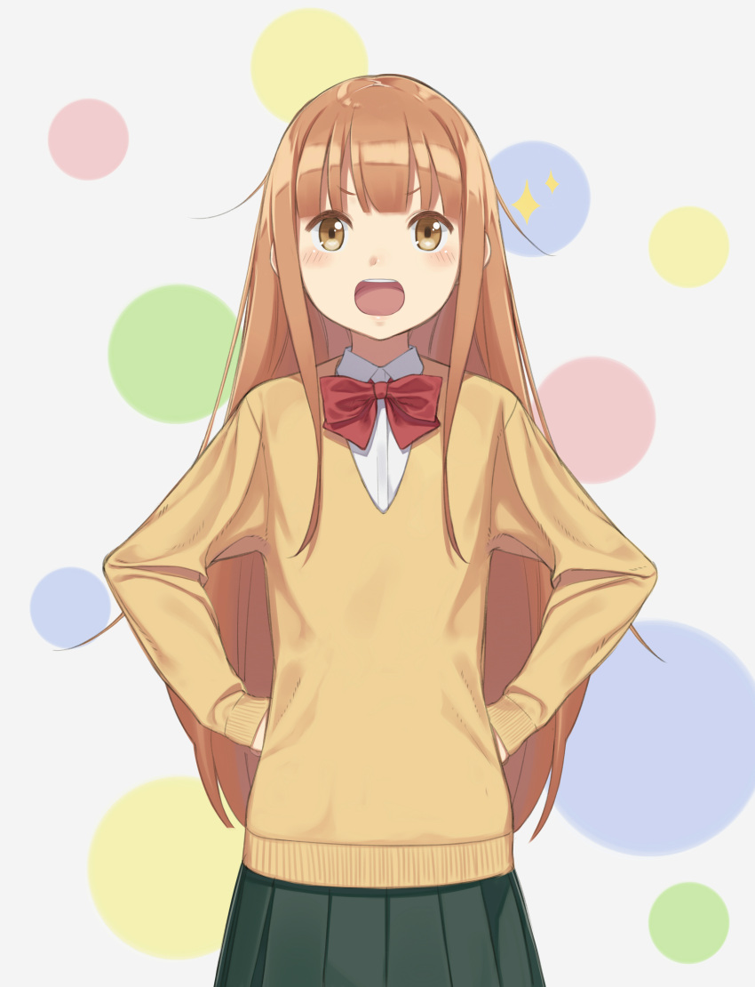 1girl, absurdres, brown_eyes, brown_hair, highres, long_hair, miyano_(tanaka-kun_wa_itsumo_kedaruge), oto_(ginswallow)