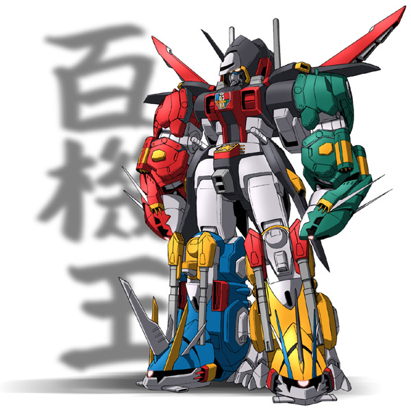 bucue, crossover, fusion, golion_(mecha), gundam, gundam_seed, hyakujuu-ou_golion, mecha, no_humans