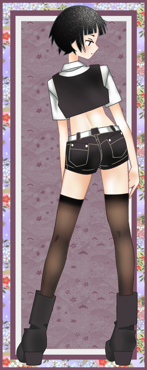 highres, reverie_(artist), sayonara_zetsubou_sensei, short_hair, thighhighs, tsunetsuki_matoi