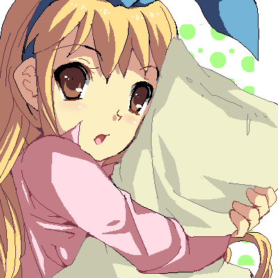 1girl, blonde_hair, bow, breasts, brown_eyes, calamity_jane, drill_hair, enoo
