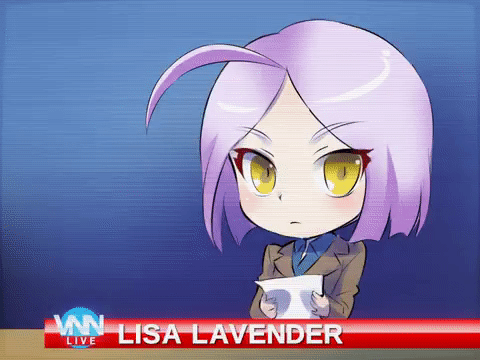 1girl, ahoge, ahoge_wag, animated, animated_gif, chibi, iesupa, lavender_hair