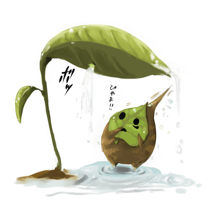 chibi, deku_sprout, korok, makar, mask, nintendo, plant, scared, the_legend_of_zelda, wet, wind_waker, zuro
