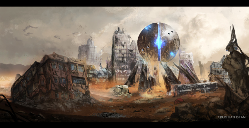 absurdres, highres, landscape, mobius_(suicideloli), no_humans, original, ruins, scenery