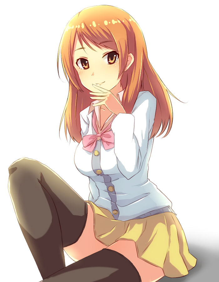 1girl, brown_eyes, brown_hair, houjou_karen, idolmaster, idolmaster_cinderella_girls, long_hair, pochita