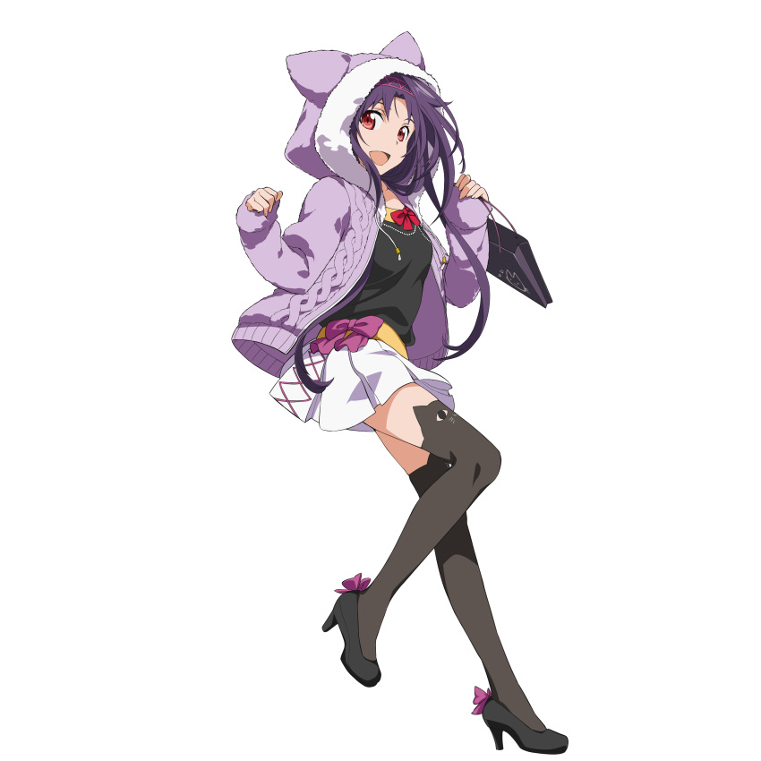 1girl, absurdres, black_legwear, full_body, highres, hood, hooded_jacket, jacket