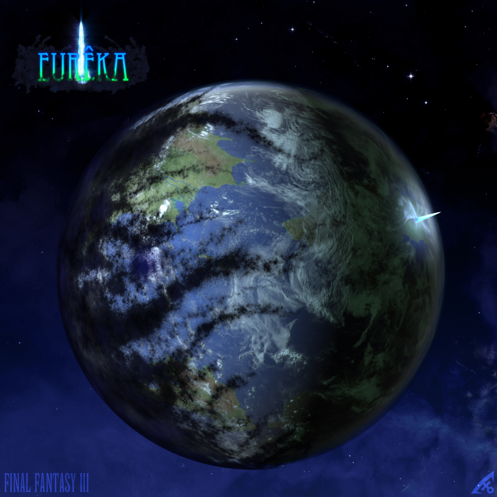 earth, el_hechicero, final_fantasy, final_fantasy_iii, planet, space, spoilers, tower