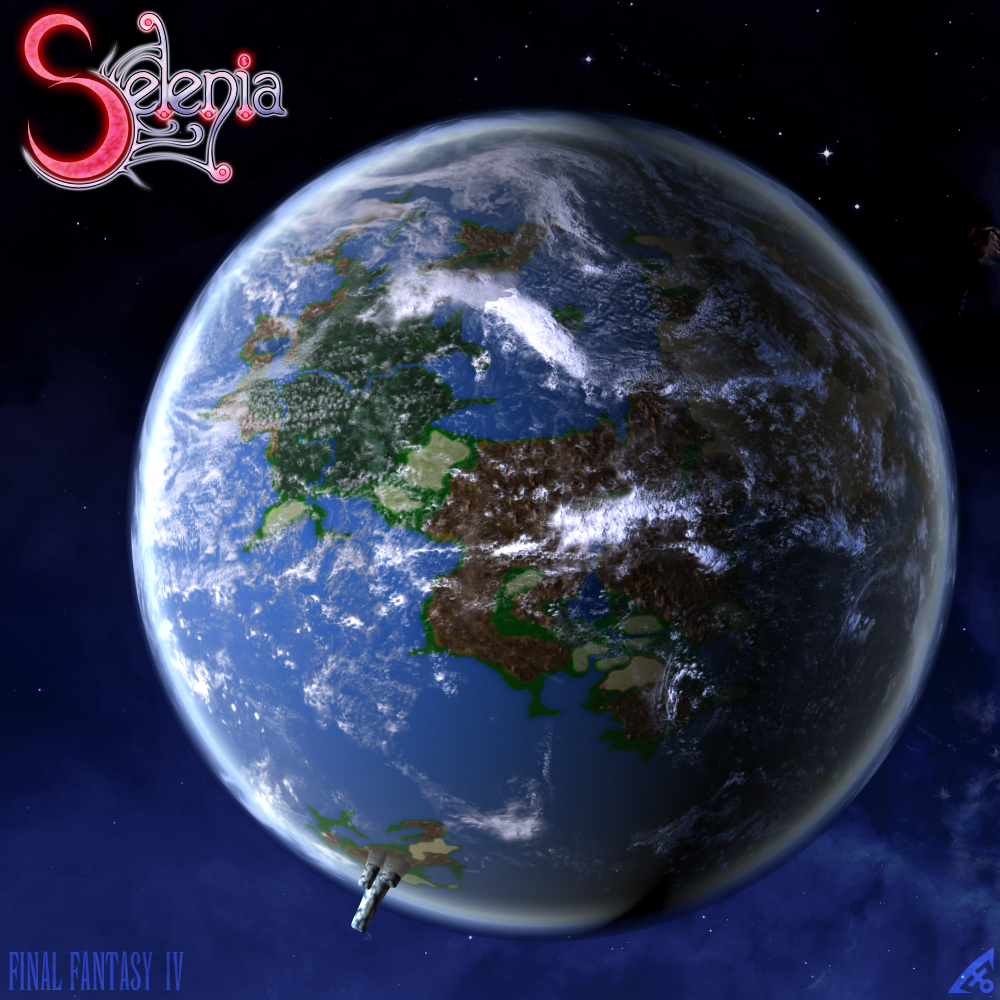 el_hechicero, final_fantasy, final_fantasy_iv, planet, space, tower