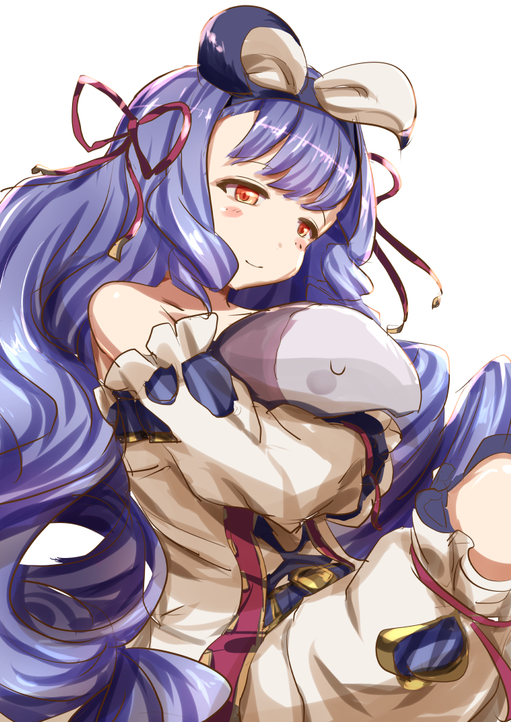 1girl, akaishi, animal, bangs, blue_hair, blush, bow, crossed_arms