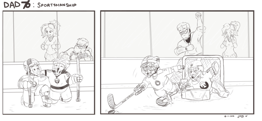 3boys, 3girls, ^_^, arm_up, child, closed_eyes, d.va_(overwatch), earmuffs