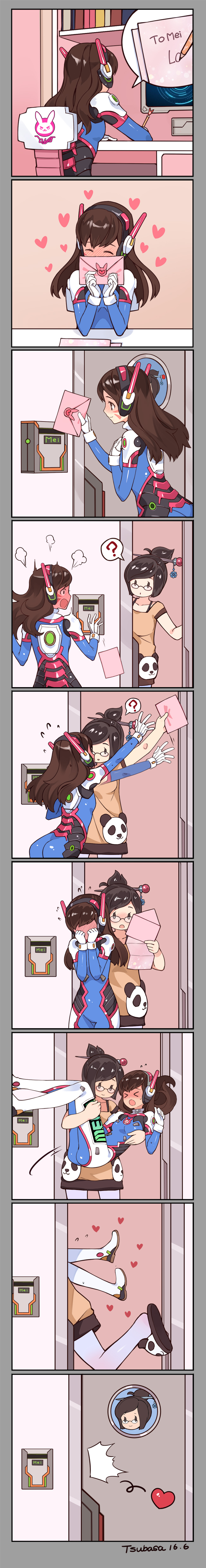 >_<, 2girls, ?, absurdres, bangs, black-framed_glasses, blush, bodysuit