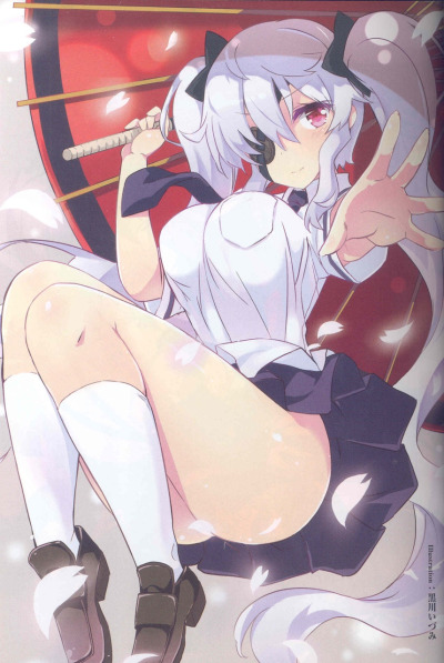 1girl, artist_name, bangs, black_necktie, black_skirt, bouncing_breasts, breasts, convenient_censoring