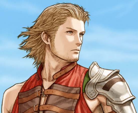 1boy, armor, asymmetrical_clothes, basch_fon_ronsenburg, blonde_hair, blue_eyes, facial_hair, final_fantasy