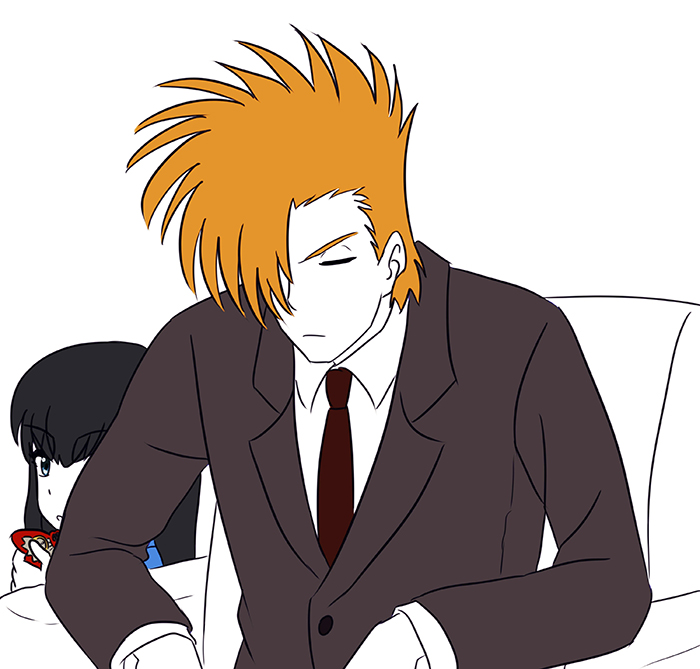 1boy, 1girl, age_regression, blue_eyes, blush, child, father_and_daughter, formal