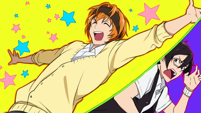 2boys, adjusting_glasses, black_hair, cardigan, closed_eyes, free!, glasses, green_eyes