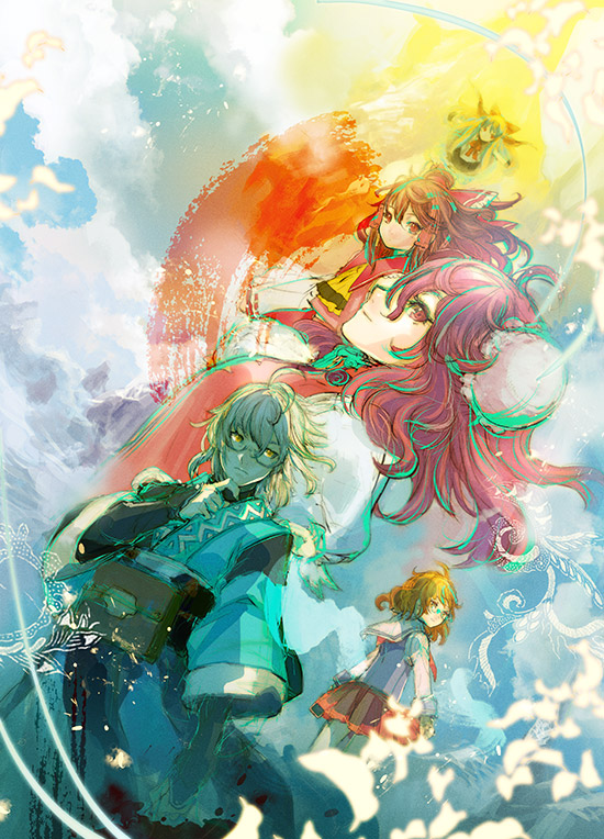 1boy, 4girls, asai_genji, curiosities_of_lotus_asia, hakurei_reimu, ibaraki_kasen, ibuki_suika, morichika_rinnosuke