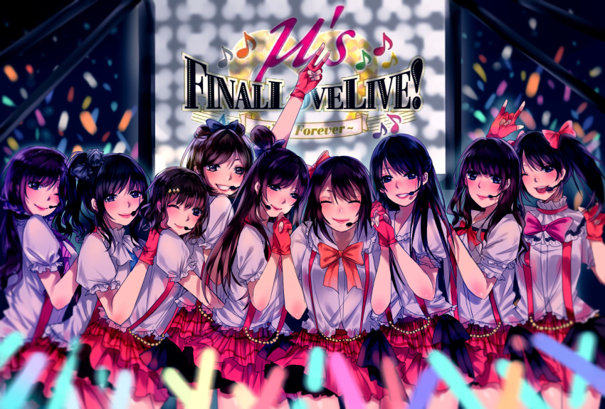 6+girls, ;), ;d, \m/, ^_^, alti_meizi, arm_up, bangs