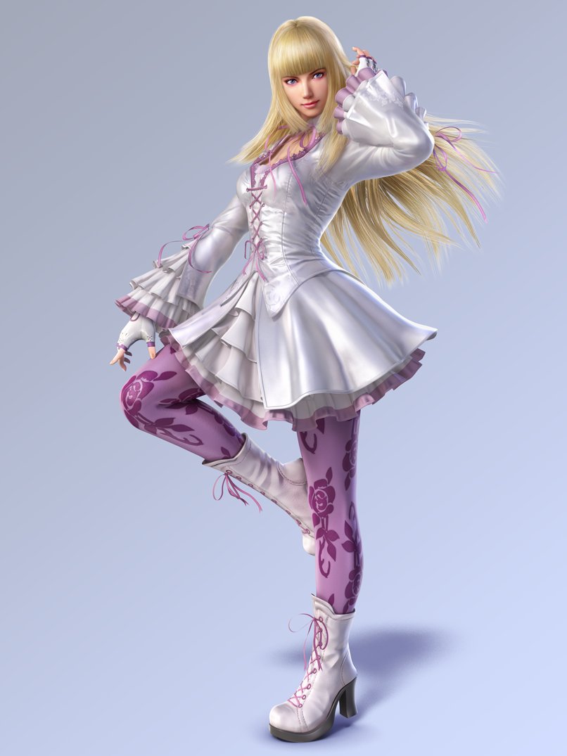 1girl, 3d, bangs, blonde_hair, blue_eyes, boots, cg, closed_mouth