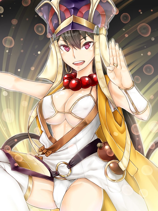 1girl, black_hair, fate/grand_order, fate_(series), long_hair, nattapuumuu, open_mouth, red_eyes, xuanzang_(fate/grand_order)