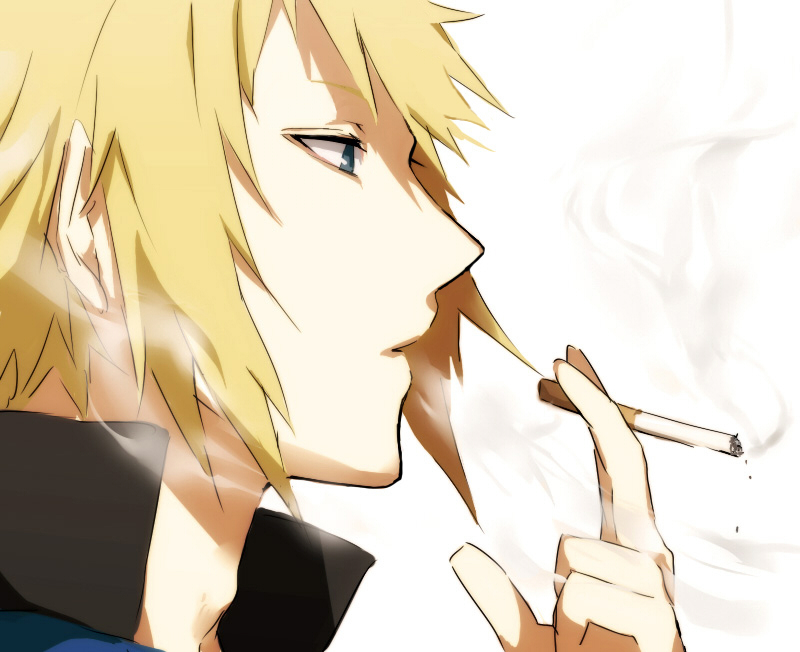 arisaka_ako, blonde_hair, cigarette, denji_(pokemon), denzi_(pokemon), gym_leader, male, pokemon