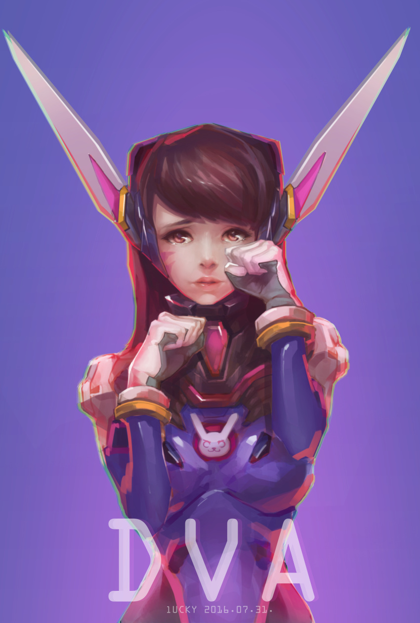 1girl, absurdres, artist_name, bangs, bodysuit, bracer, breasts, brown_eyes