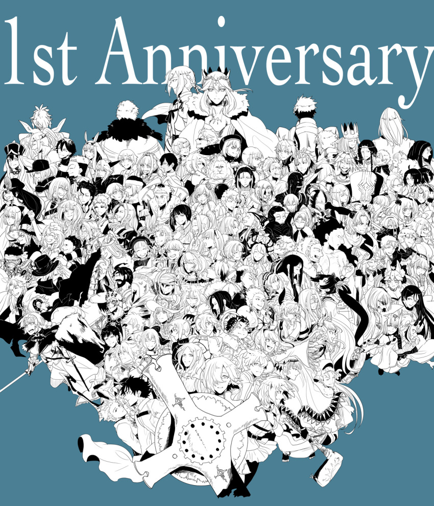 absolutely_everyone, alexander_(fate/grand_order), anne_bonny_(fate/grand_order), anniversary, archer, archer_(fate/extra), archer_(fate/prototype_fragments), archer_of_red