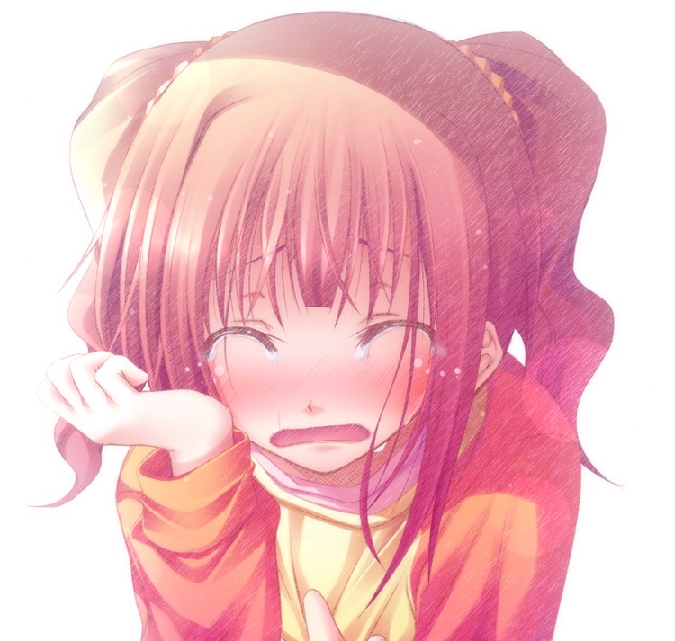 closed_eyes, face, idolmaster, kago_no_tori, kagonotori, solo, takatsuki_yayoi, tears