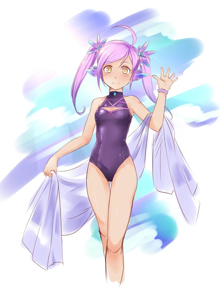 1girl, ahoge, female, genderswap, genderswap_(mtf), hair_ornament, league_of_legends, long_hair