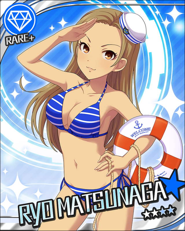 bikini, blush, brown_eyes, brown_hair, character_name, idolmaster, idolmaster_cinderella_girls, long_hair