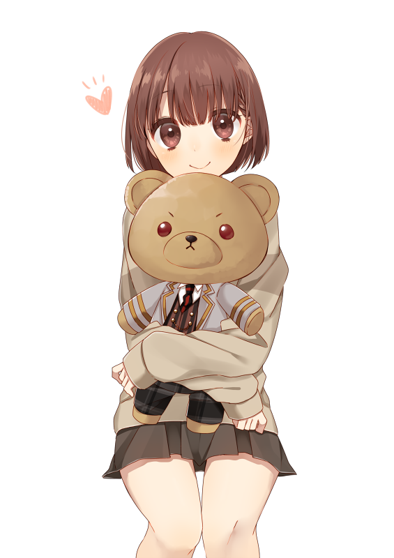 brown_eyes, brown_hair, fujieda_neri, moyui_(myi_005), zettai_kaikyuu_gakuen