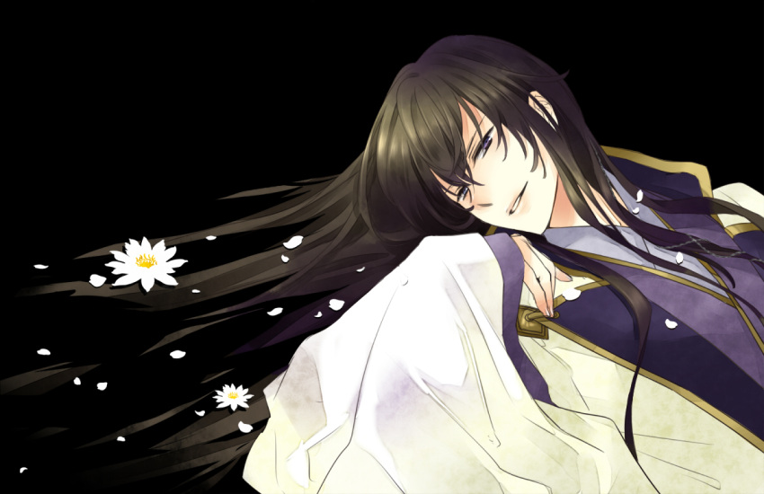 amami_(harukanaru_toki_no_naka_de_5), black_hair, blue_eyes, harukanaru_toki_no_naka_de_5, icylove