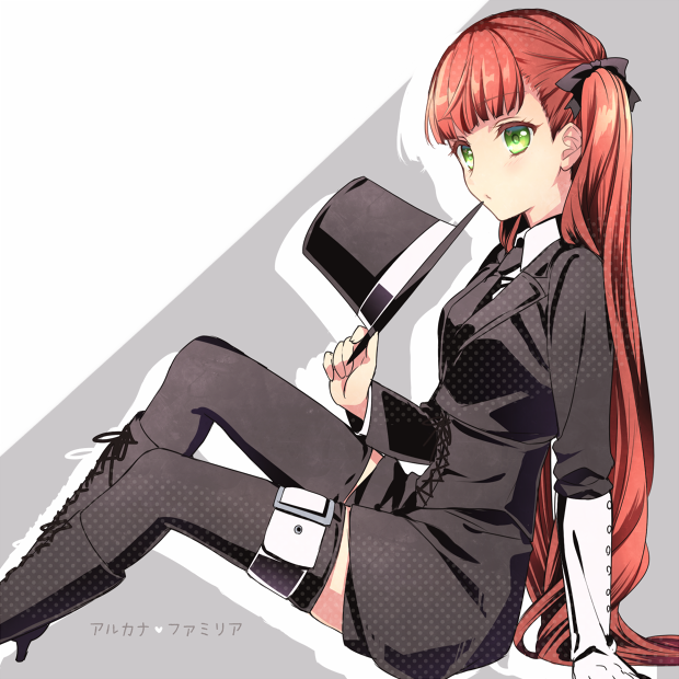 arcana_famiglia, felicita, green_eyes, redhead, yuuna_minato