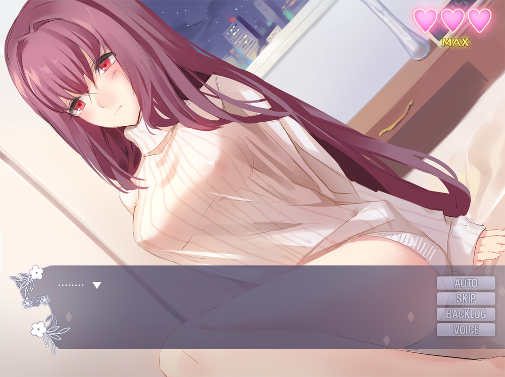 ..., 1girl, blush, cherinova, covered_nipples, dutch_angle, fake_screenshot, fate/grand_order