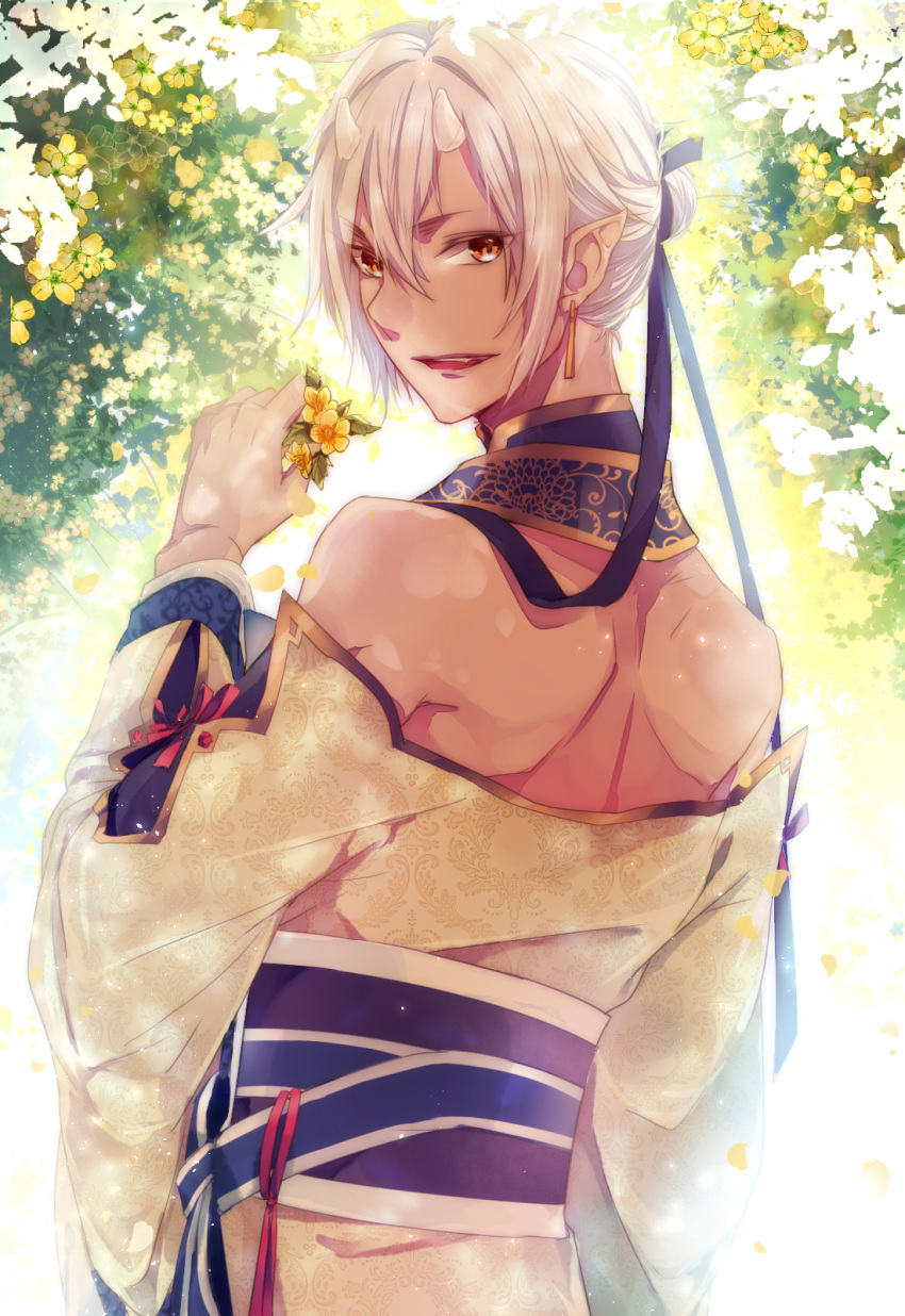 kei_(ken_ga_kimi), ken_ga_kimi, onoco, white_hair, yellow_eyes