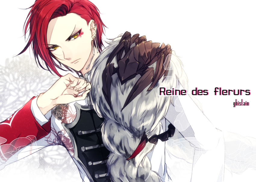 ghislain_(reine_des_fleurs), onoco, redhead, reine_des_fleurs, yellow_eyes