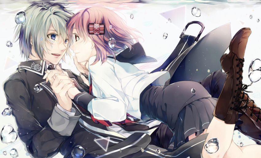 koharu_(norn9), norn9, onoco, pink_hair, senri_ichinose
